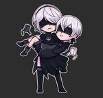 Chibi Nier Automata 2B and 9S Sticker Etsy